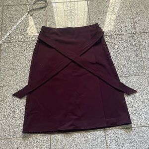 Ann Taylor Midi Tie Waist Wrap Skit 8